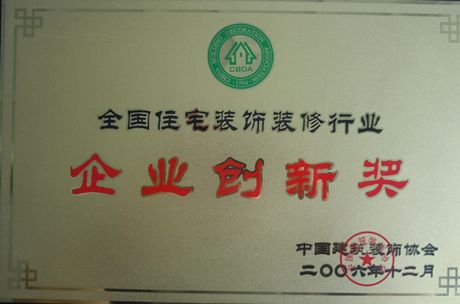 2006年企業(yè)創(chuàng)新獎(jiǎng)